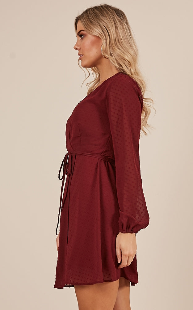 Across The Atlantic Dress In Wine