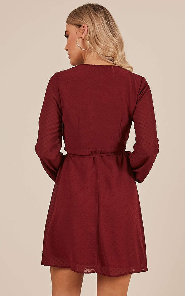 Across The Atlantic Dress In Wine