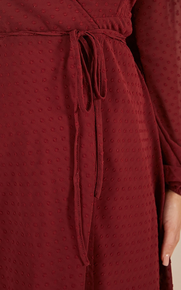 Across The Atlantic Dress In Wine