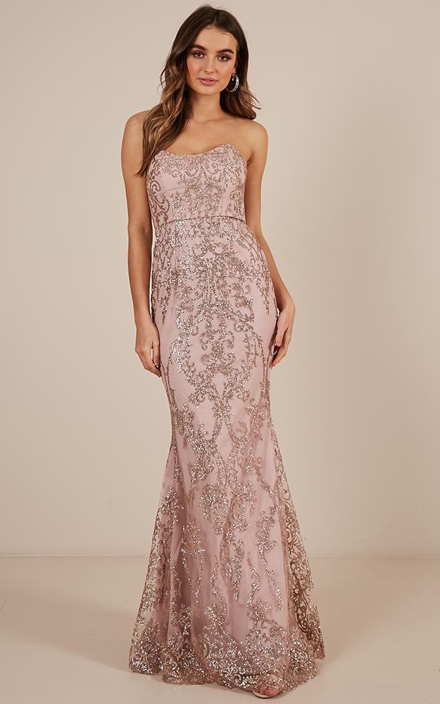 Lose Your Smile Dress In Pink Sparkle