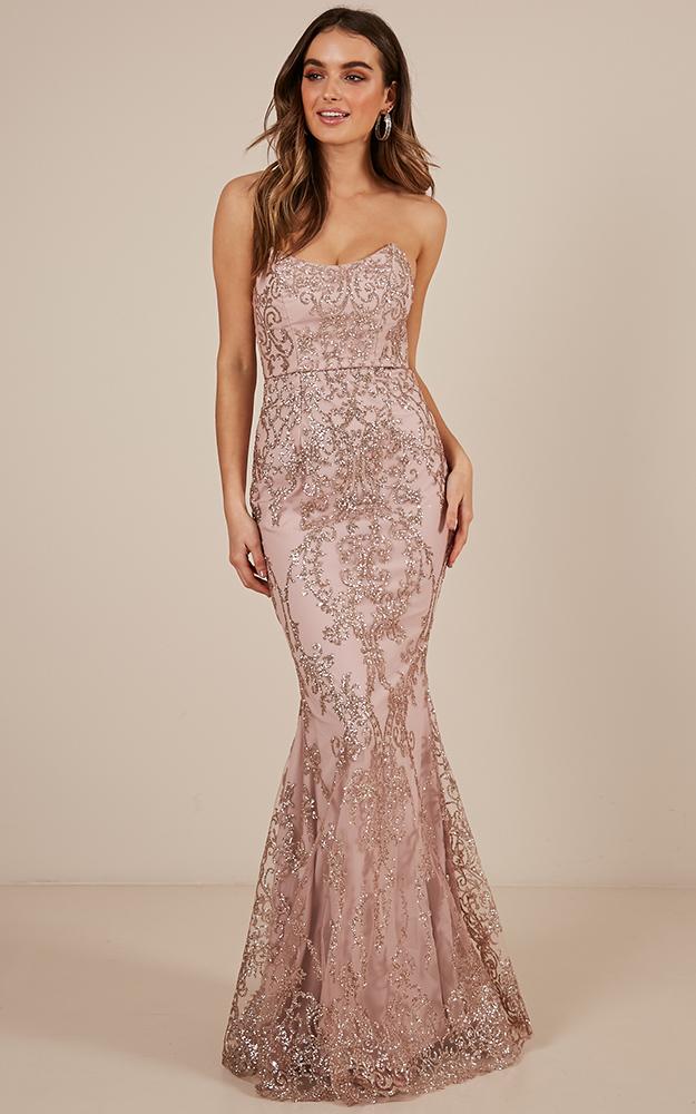 Lose Your Smile Dress In Pink Sparkle