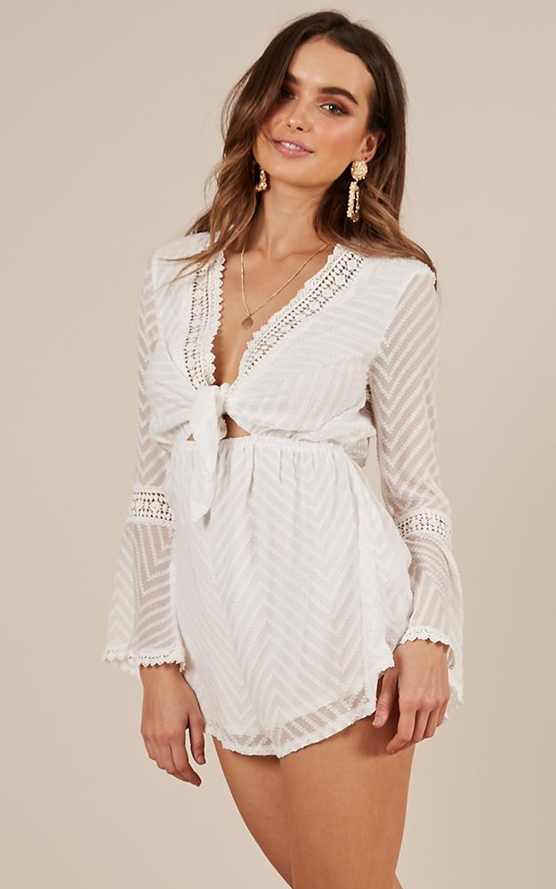 If You Know Playsuit In White