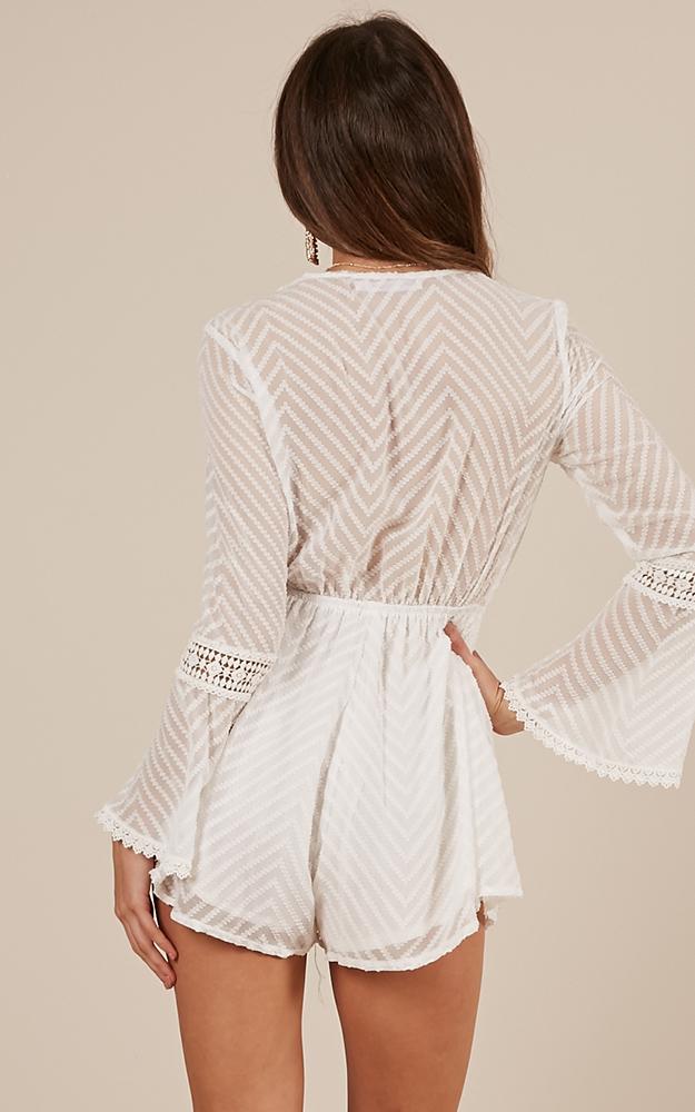 If You Know Playsuit In White