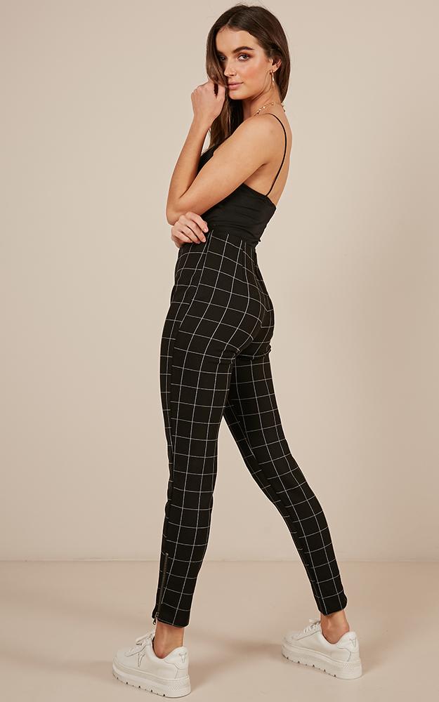 In The Rhythm Pants In Black Check