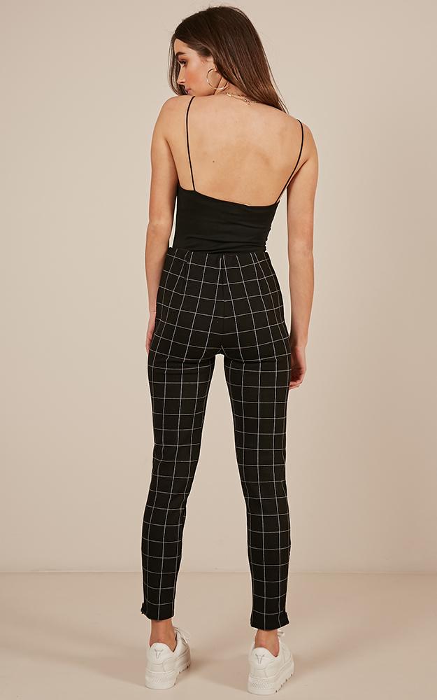 In The Rhythm Pants In Black Check