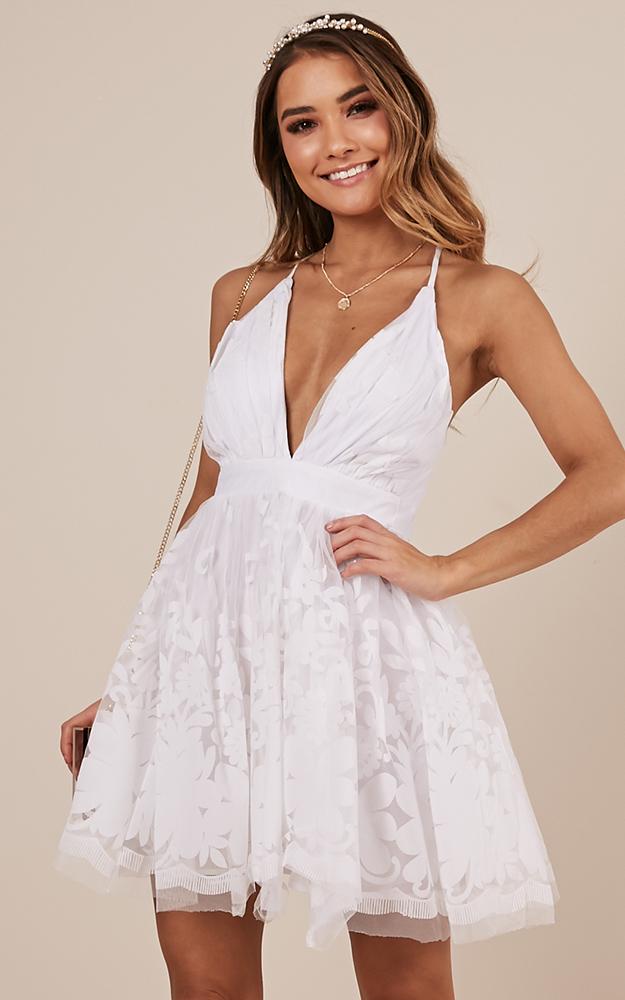 Moon Beam Dress In White