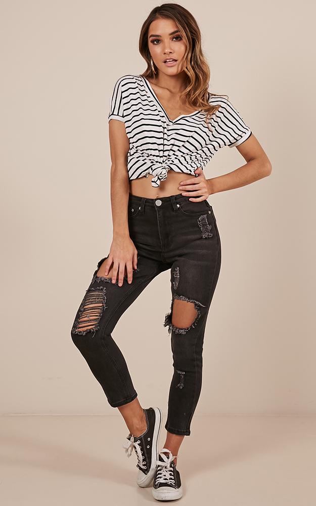 Georgia Jeans in Black Denim