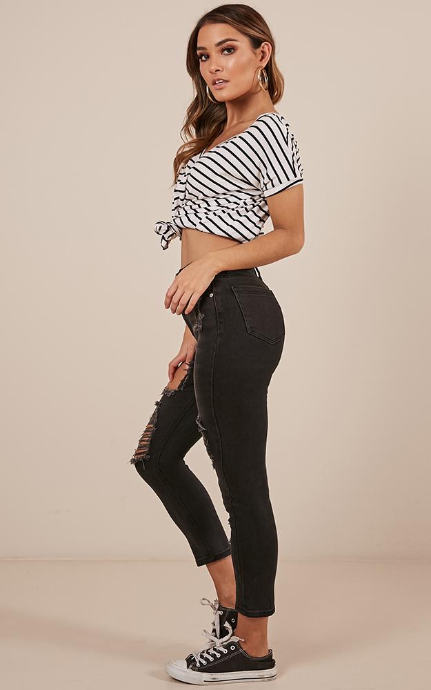 Georgia Jeans in Black Denim