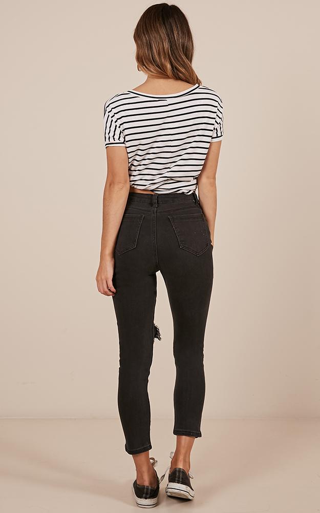 Georgia Jeans in Black Denim