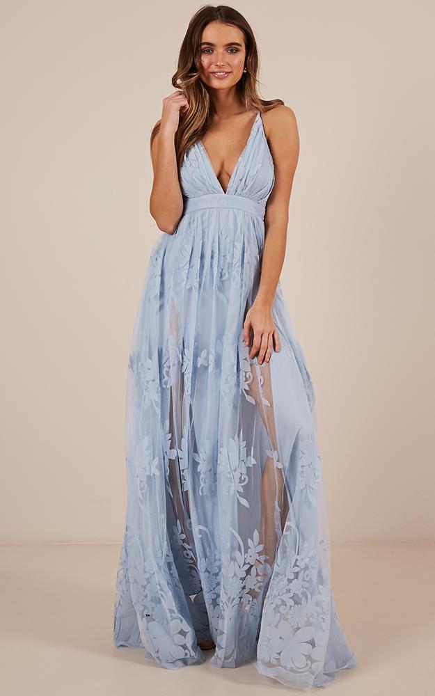 Promenade Maxi Dress in Blue