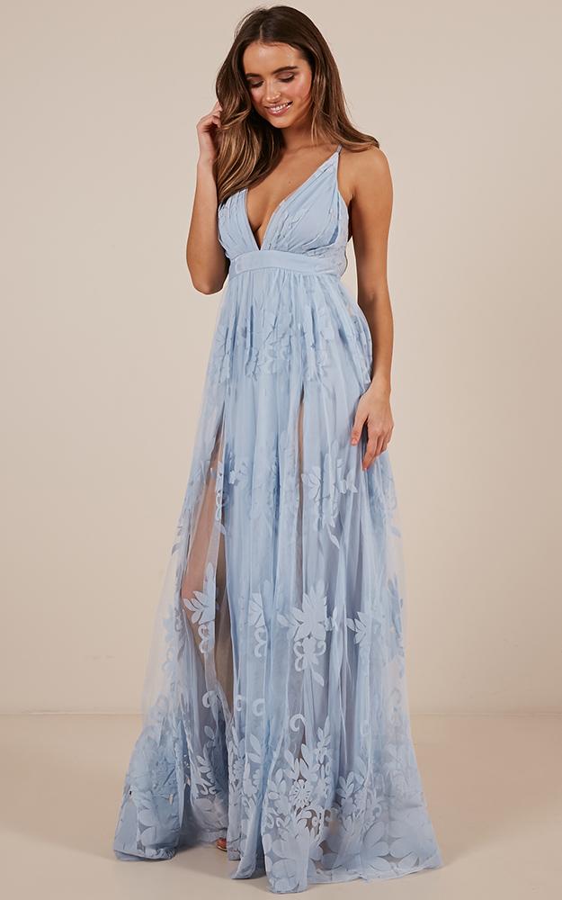 Promenade Maxi Dress in Blue
