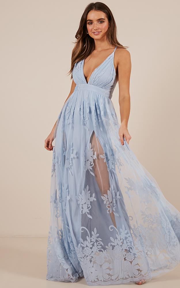 Promenade Maxi Dress in Blue