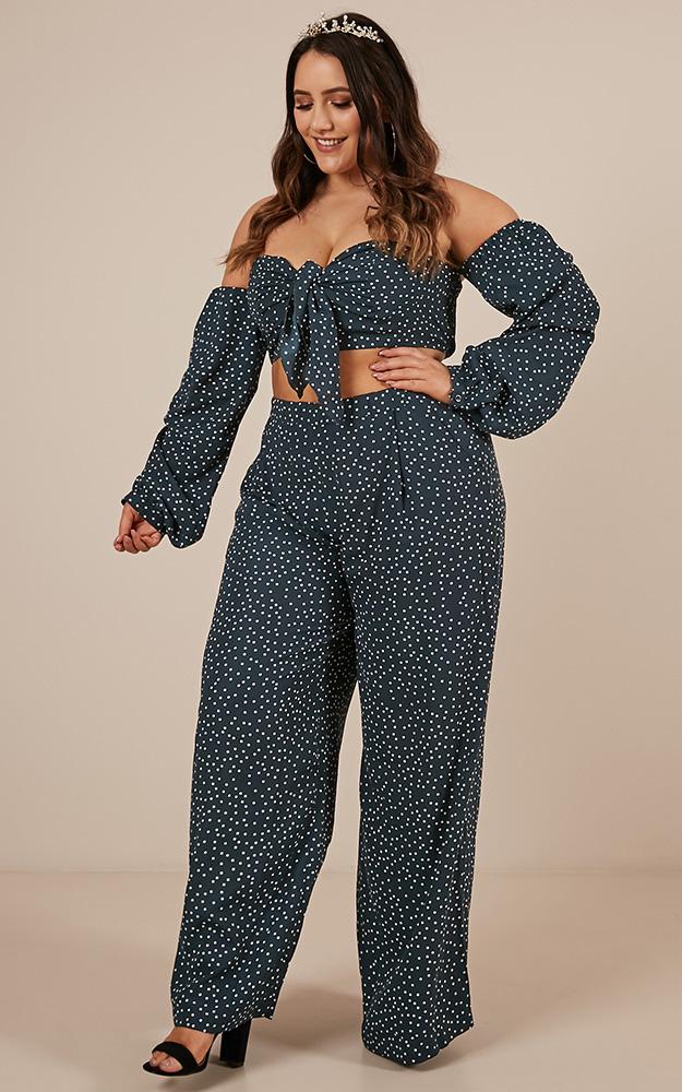 Great Heights Two Piece Set In Emerald Spot