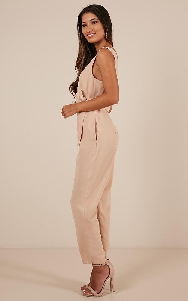 Let It Happen Jumpsuit In Blush