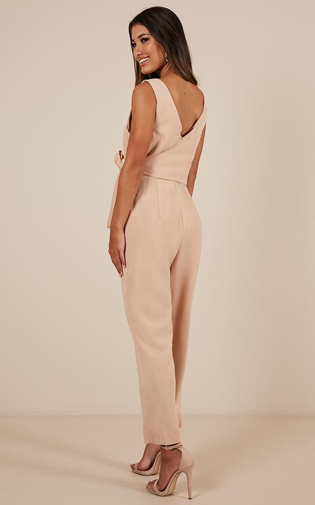 Let It Happen Jumpsuit In Blush