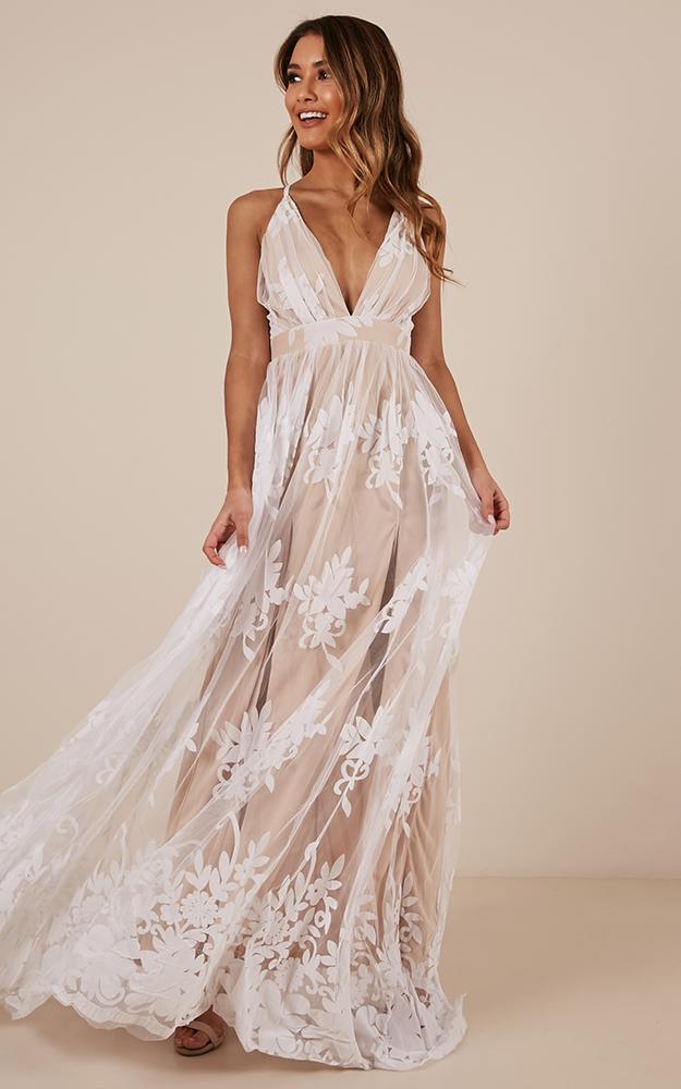 Promenade Maxi Dress in White