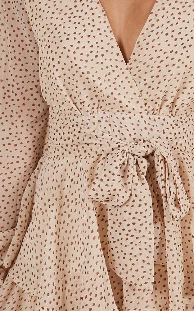 On Rotation Playsuit In Cream Spot