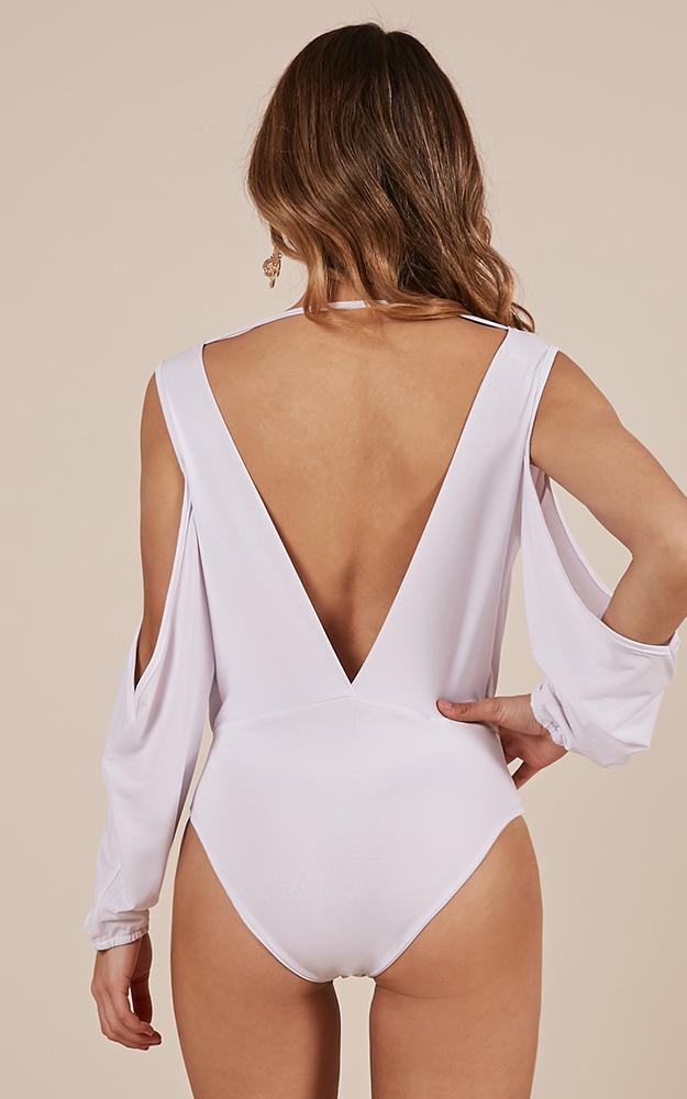 Boy Meets Girl Bodysuit In White