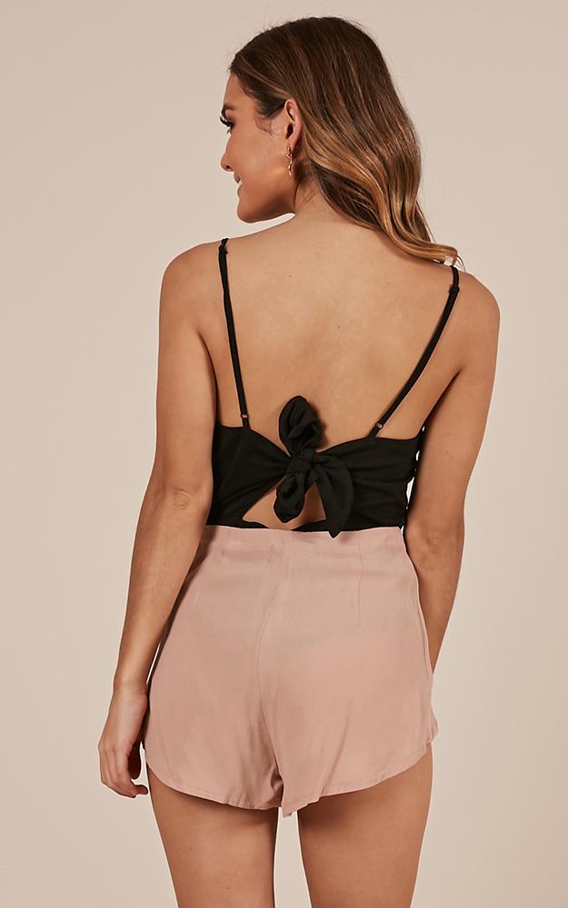 Tone It Down Shorts In Beige
