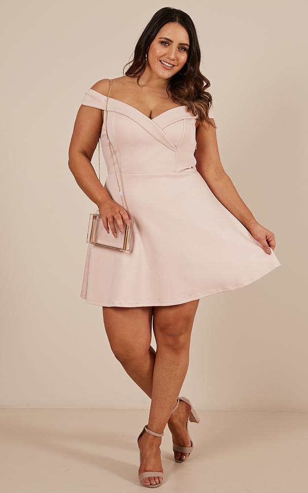 Never Let Go Dress In Blush