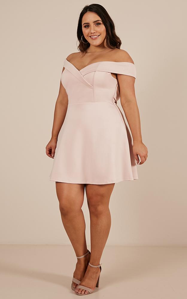 Never Let Go Dress In Blush