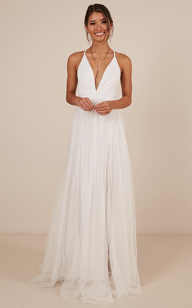 Celebrate Tonight Maxi Dress In White