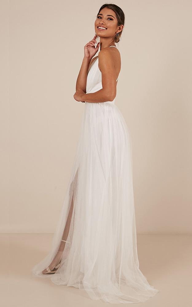 Celebrate Tonight Maxi Dress In White