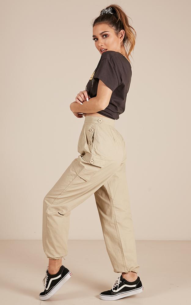Wind Down Relaxed Pants In Beige