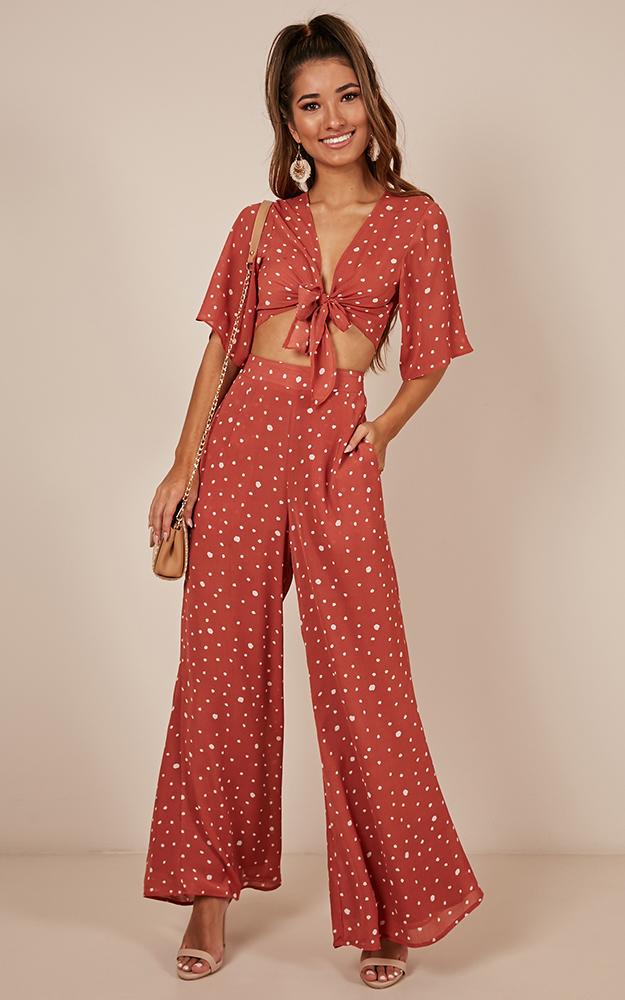 Let It Happen Pants In Rust Spot