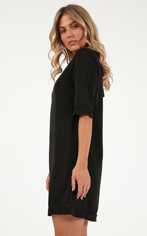 Miss Independent Dress In  Black