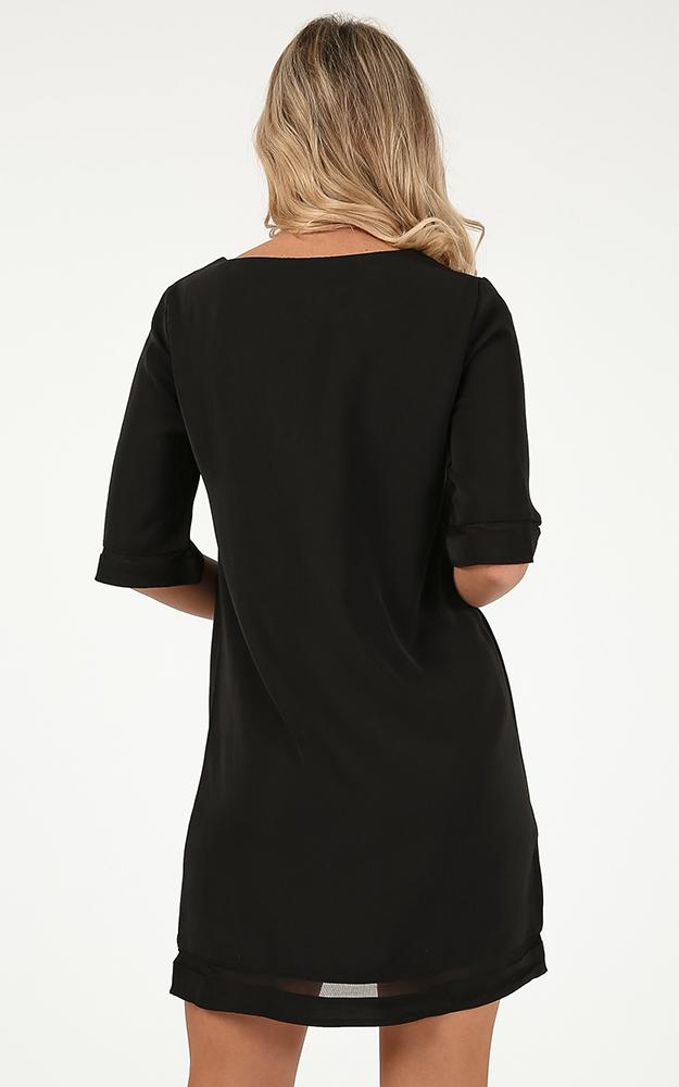 Miss Independent Dress In  Black