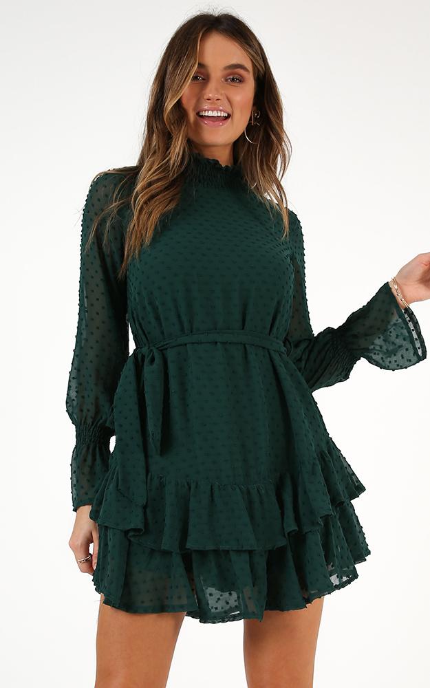 Could You Tell Dress In Forest Green