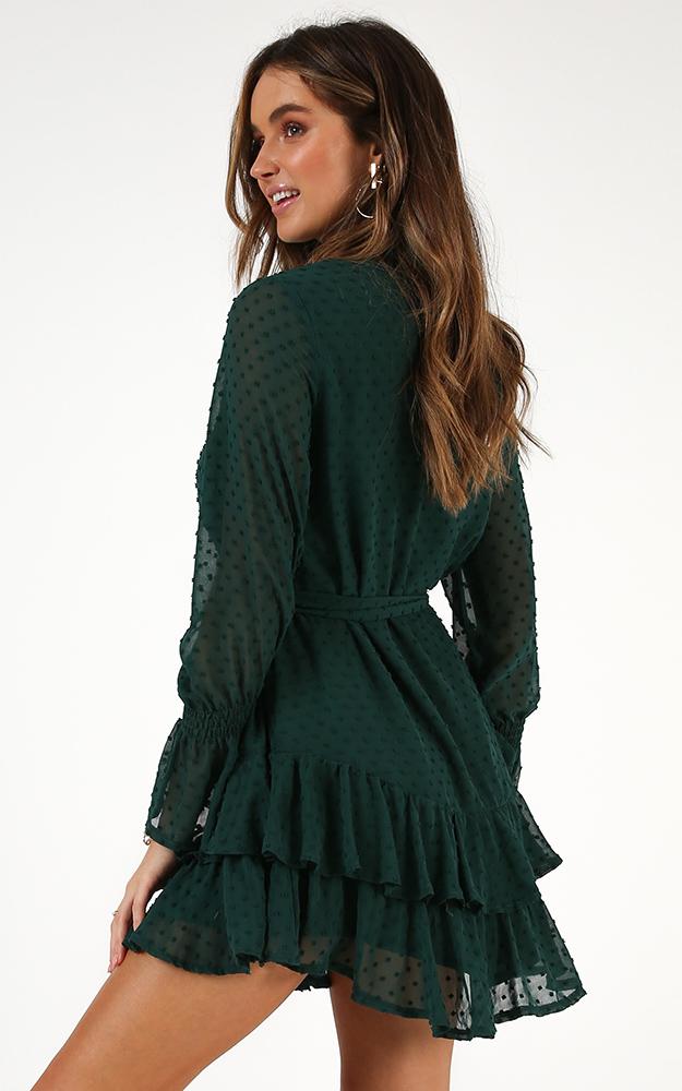 Could You Tell Dress In Forest Green
