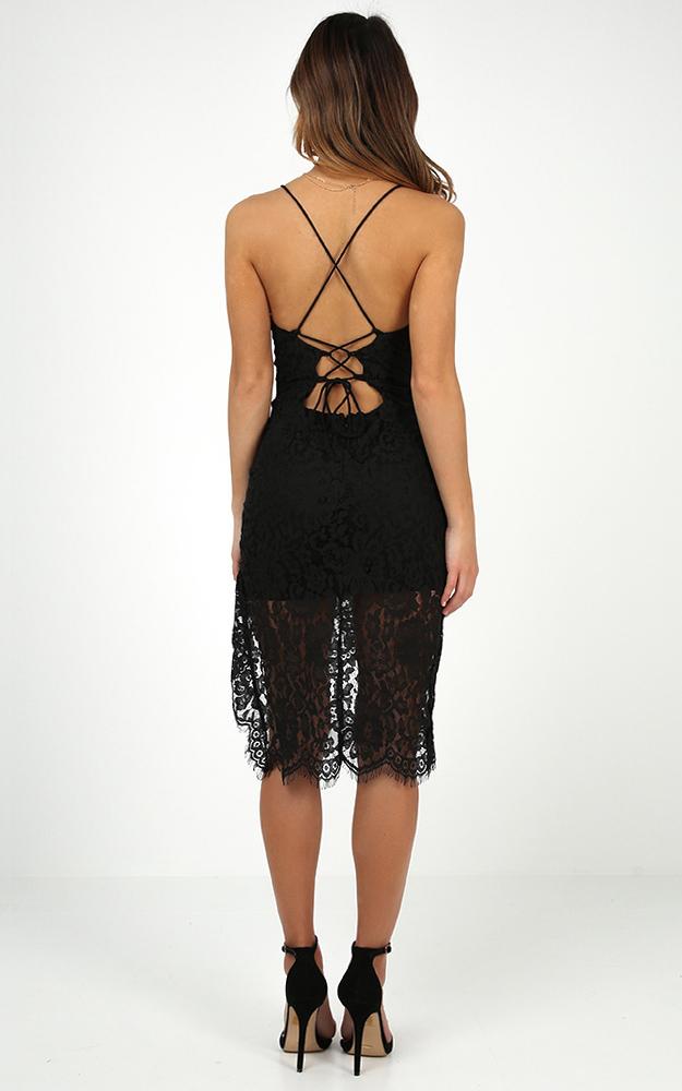 Momentum Dress In Black Lace