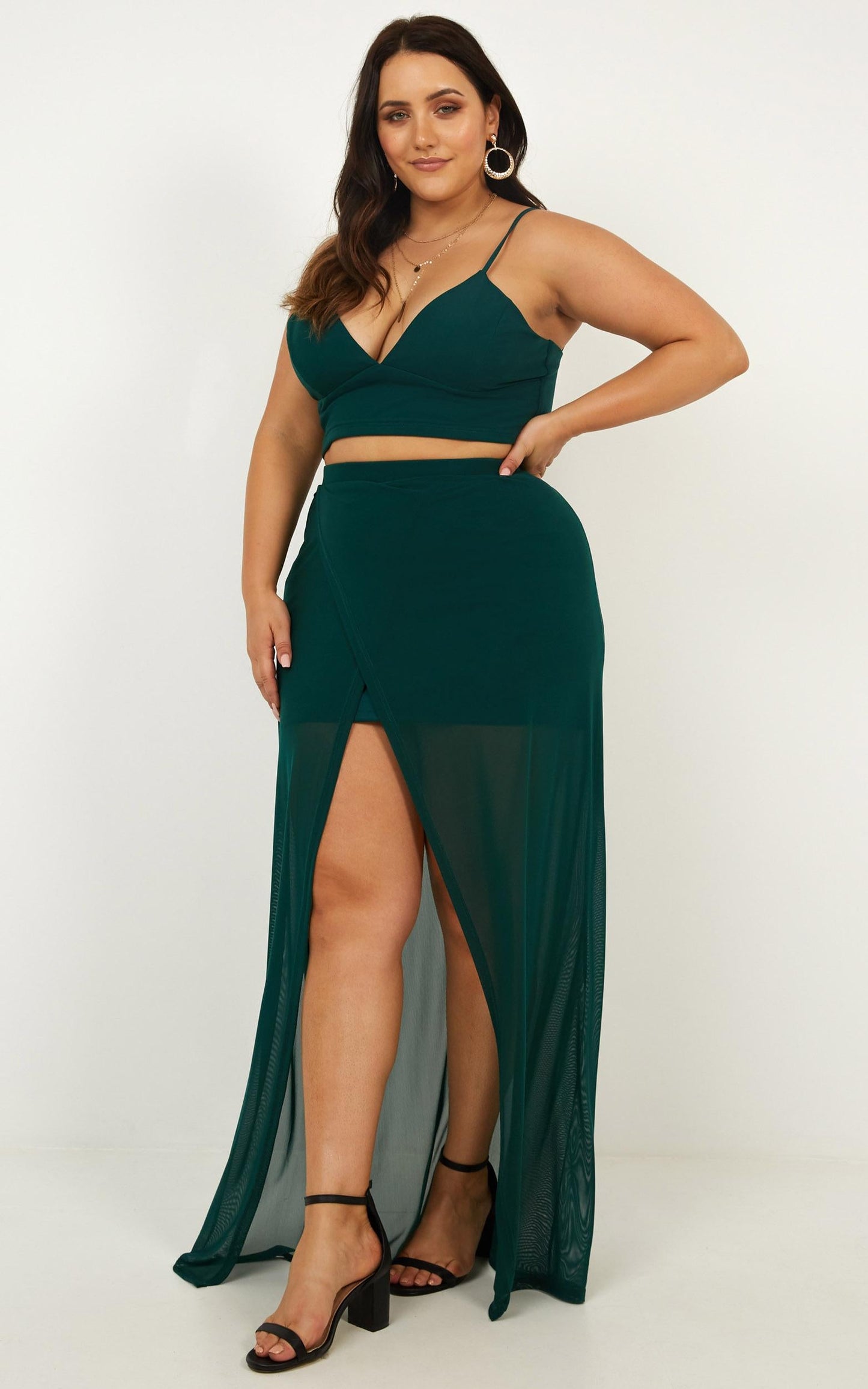 Body Language Two Piece Set In Emerald