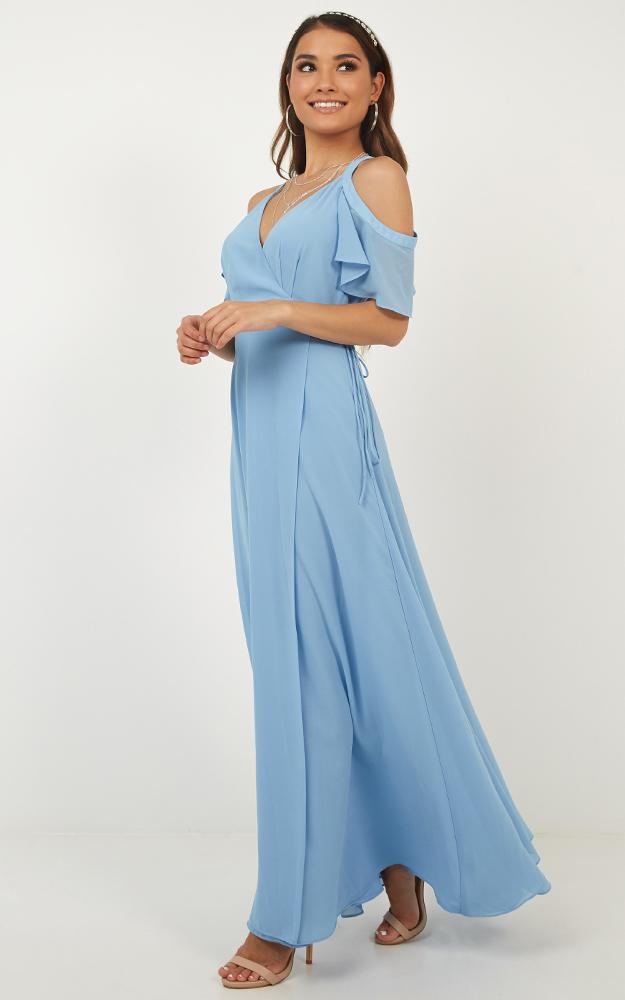 Give You My All Dress In Cornflower Blue