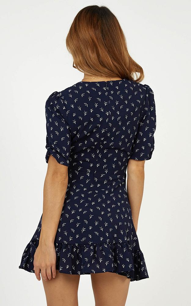 Maribelle Dress In Navy Print