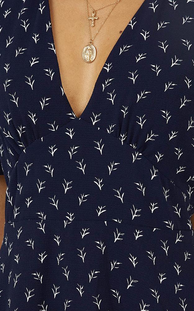 Maribelle Dress In Navy Print
