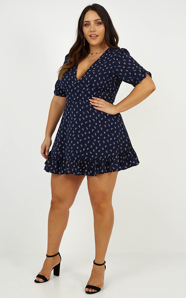 Maribelle Dress In Navy Print