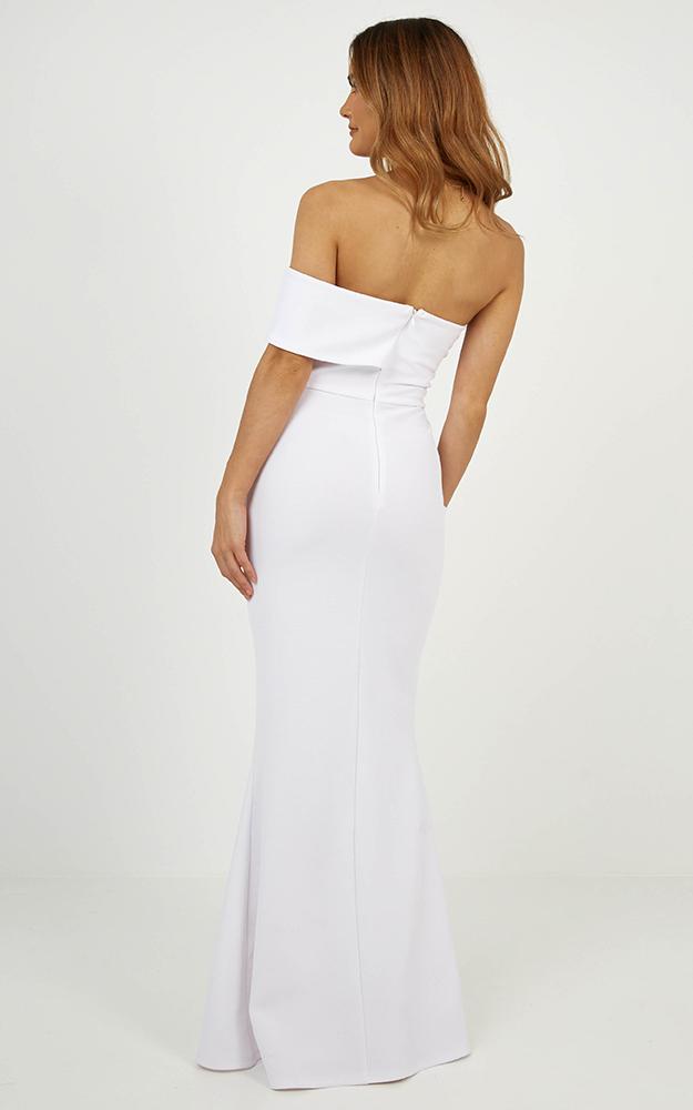 Glamour Girl Maxi Dress in White