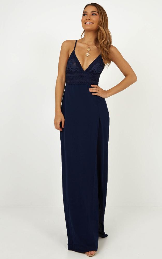 Running Free Maxi Dress in Navy