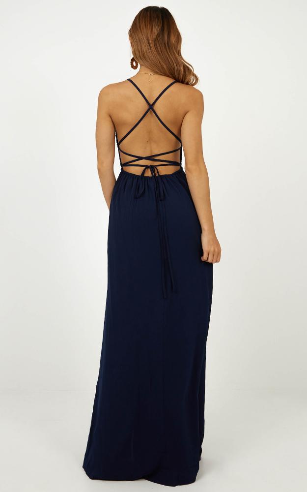Running Free Maxi Dress in Navy