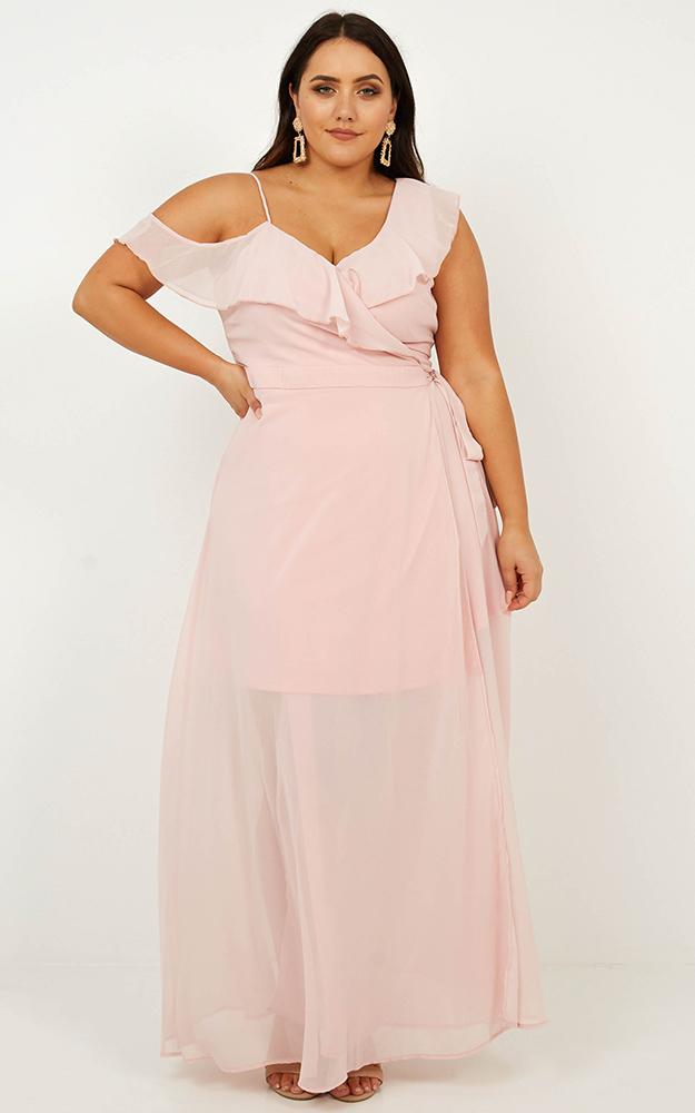 Luxury Life Maxi Dress In Blush