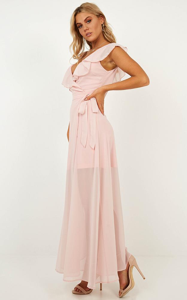 Luxury Life Maxi Dress In Blush