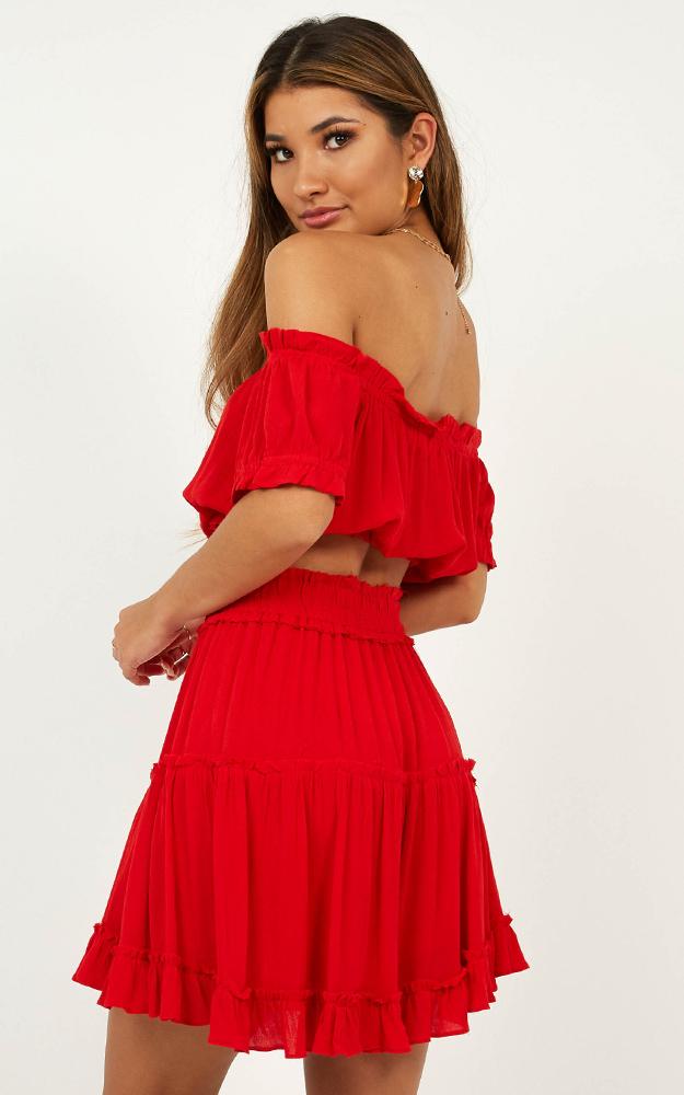 Nobody But You Two Piece Set In Red