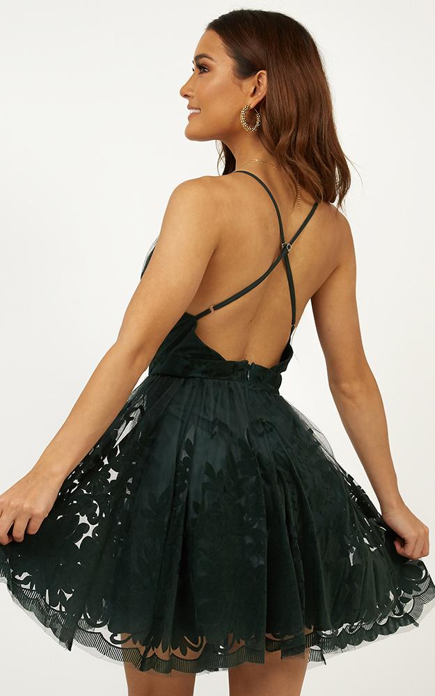 Moon Beam Dress In Green