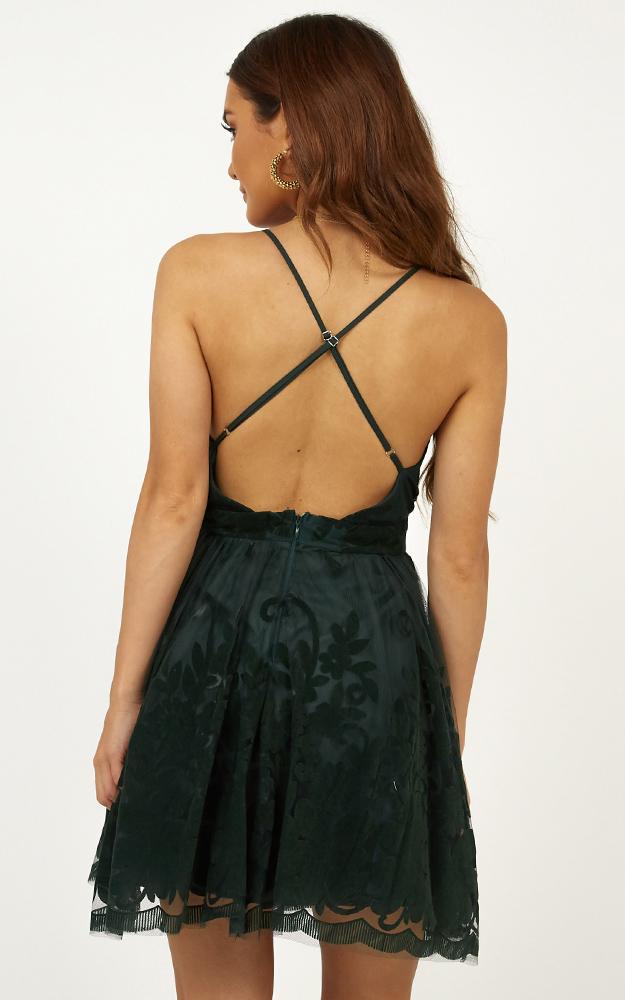 Moon Beam Dress In Green