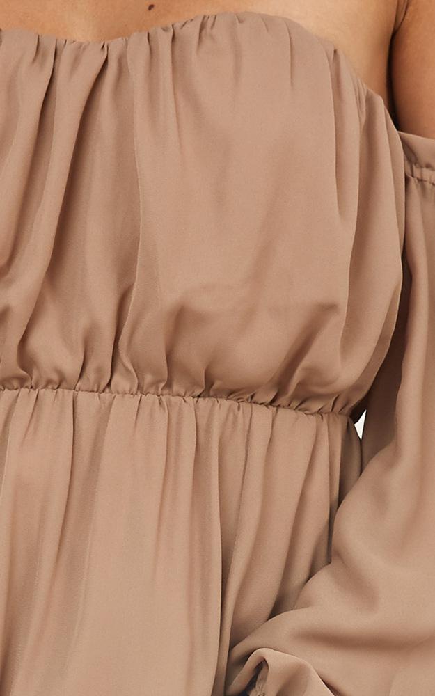 Trust Forever Dress In Mocha
