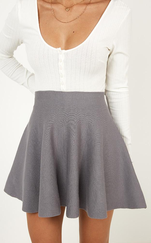Real Deal Skirt in Grey