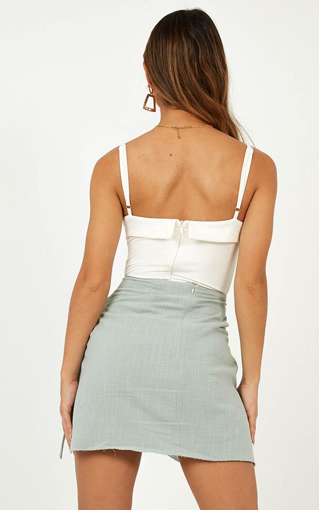 Not Happening Skirt In Sage